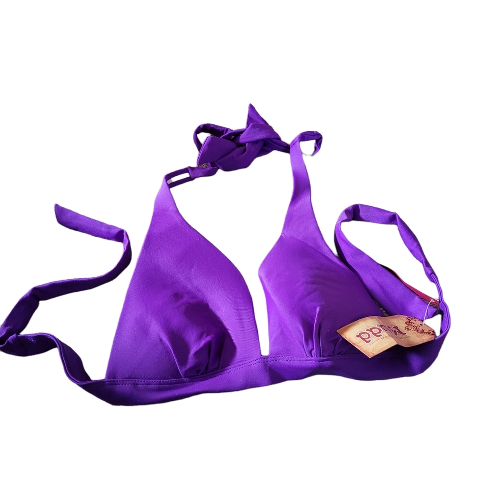 *Sale* NWT Mudd Halter Push-Up Bikini Swim Top Purple Size XS Bathing Suit